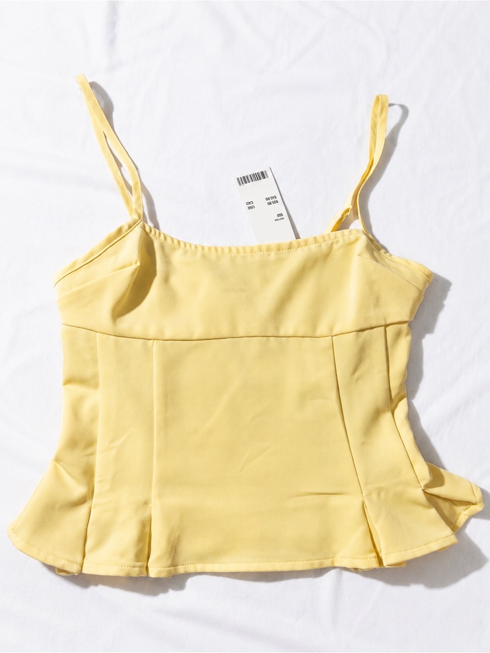 urban Yellow Spaghetti Strap Cami Top